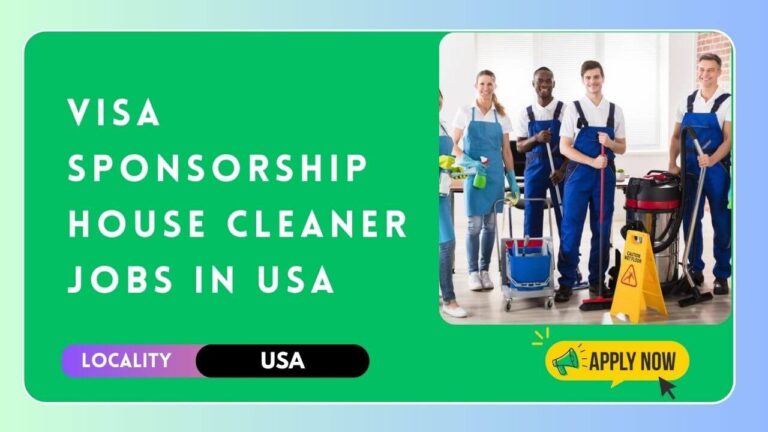 House Cleaner Jobs in USA With Visa Sponsorship