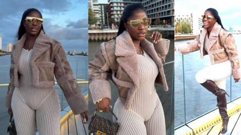 “Is it Her Real Kpékus Curve??” – Netizen’s Reactions trail chef Hilda Baci’s outfit as she visits London, UK (Video)