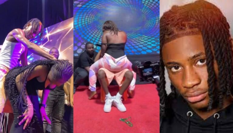 “Is this not too much for this Boy”-Reaction as 18years Old Singer Khaid r0cks 2 female fans during performance in Bayelsa(Watch)