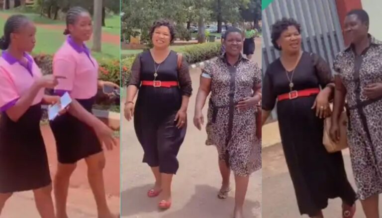 Two Ladies In Nursing School in Surprise as they Invite Their Mothers To School Only To Discover Their mother’s were as classmates and Roommates as well(Watch)